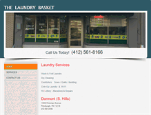 Tablet Screenshot of laundrybasketpgh.com